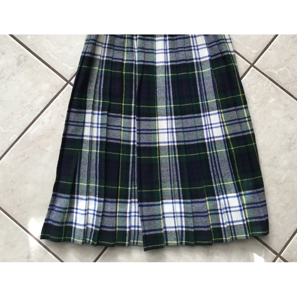 Vintage 1980s Kilt Skirt 100% Wool - Picture 2 of 5